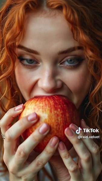 Enjoying ASMR with a Juicy Apple