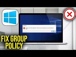 How To Fix Group Policy Editor Not Found Windows 11/10