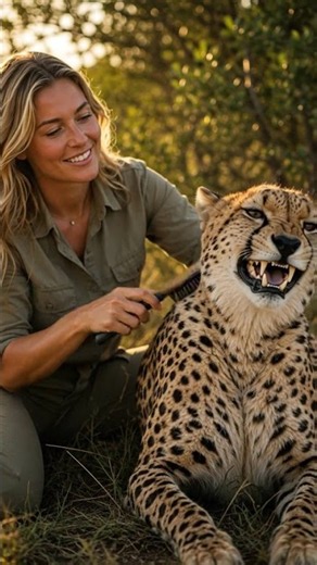 When a Cheetah Finally Trusts You 🥹🐆❤️ #wildliferescue #animals #wildlife #urwaakhan