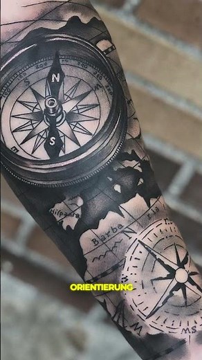Kompass Tattoo: Bedeutung, Symbolik und das Navigieren durch das Leben