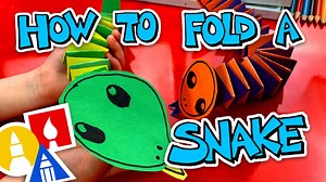 3.4K views · 62 reactions | Learn how to fold an accordion snake! This is a fun project for any age, and a fun challenge to see how long you can make your folded snake! We used two different colors of construction paper but you can use the same color or even just white printer paper. Find more art lessons at https://www.artforkidshub.com | Art for Kids Hub | Facebook