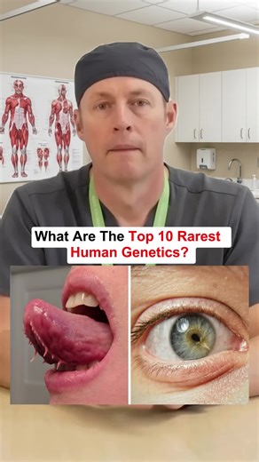 What are the top 10 rarest human genetics? #health #healthy #healthtips #usa #fyp
