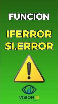 IFERROR / SI.ERROR en Excel: La función que debes dominar #excelcourse #excel #tips #aprenderexcel