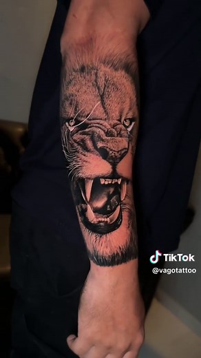 Lion Tattoo ASMR Experience | Unique Lion Design Process
