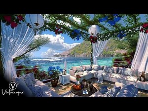 Sea View Terrace | Day & Sunset Ambience | Beach Waves & Tropical Nature Sounds