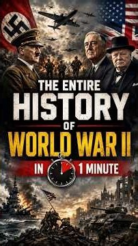 The Entire History of World War II in 1 Minute