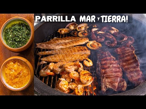 This is how I prepare my surf and turf grilled meats with chimichurri | Abelca