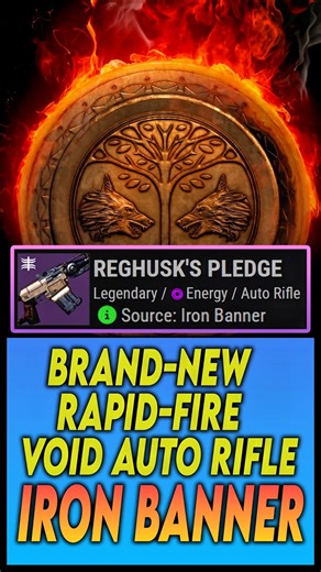 REGHUSK'S PLEDGE BRAND-NEW RAPID-FIRE VOID AUTO RIFLE | Destiny 2 IRON BANNER 2026