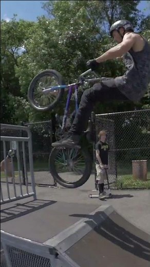 Scotty Cranmer Railing Trick With The Help of A friend! #bmx