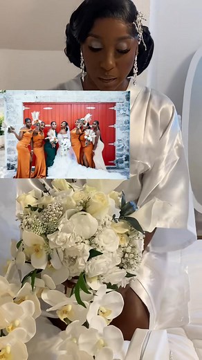 Our bride Sherika repurposed this beautiful bouquet from her sister Shekoya’s wedding just a year ago! We actually made the flowers! They looked so familiar, I just had to ask about it! She had the bouquet repurposed adding fresh roses and lilies 💐 #TheWrightDress#TheWrightTouch#SomethingBorrowed | THE WRIGHT DRESS