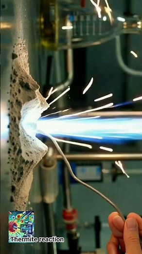 Thermite Reaction Explained ⚡ Extreme Exothermic Chemistry #shorts #science #diy #experiment