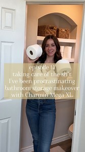 Episode 14: Taking care of the s*** I’ve been procrastinating! Today I’m tackling my bathroom storage shelves. They needed a good organization and restock with @charmin Mega XL rolls! Now I get to procrastinate changing the toilet paper roll for longer because Charmin Mega XL rolls have 50% more sheets per roll! That’s a win for me and my procrastinating ;) #stayathomemom #ad #procrastinator #Charminpartner #bathroomorganization #bathroomcleanwithme #restock #organizedhome | Emy Lee - budget coa