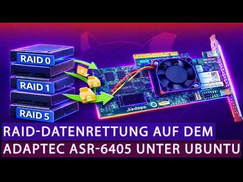 Datenwiederherstellung von RAID 0, 1, 5 auf dem Hardware-Controller Adaptec ASR-6405 in Ubuntu