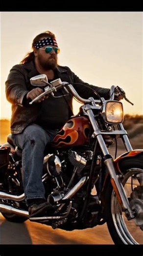 Old-School Harley Ride — 1980s Biker Convoy