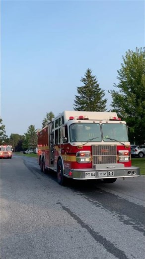 Ottawa Fire Pump Tank 84 Shuttling Water to a Working Fire 🔥