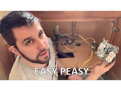 HOW TO INSTALL AN OUTLET FOR GARBAGE DISPOSAL/DISHWASHER WITH A SWITCH