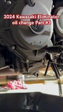 2024 Kawasaki eliminator oil change part #3 #kawasakieliminator #oilchange #motorcycle