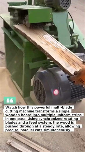 This Multi-Blade Wood Cutting Machine is INSANE, Mass Production Hack