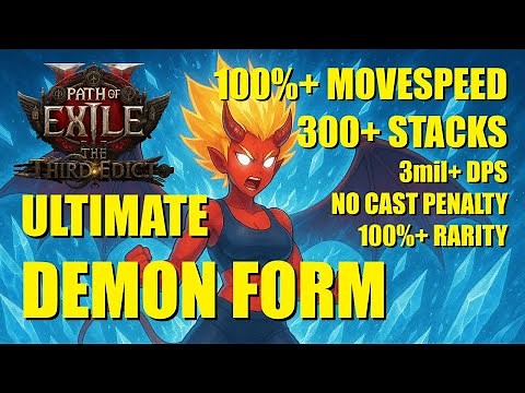 Ultimate Demon Form Infernalist Build Guide - Tecrod - 300+ Stacks - 100% movespeed - PoE2 0.3