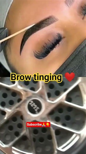 Eyebrow tinting tutorial #eyebrowtinting #eyebrows #eyebrowtutorial #viral