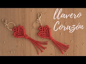 DIY MACRAME HEART KEYCHAIN ​​/ DIY MACRAME HEART KEYCHAIN ​​TUTORIAL