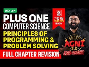 Plus One Computer Science - Principles of Programming and Problem Solving | Xylem Plus One