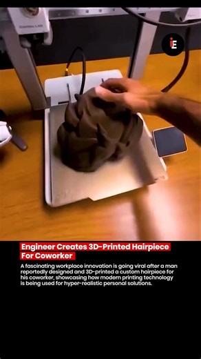 Engineer Creates 3D-Printed Hairpiece For Coworker Using Modern Tech