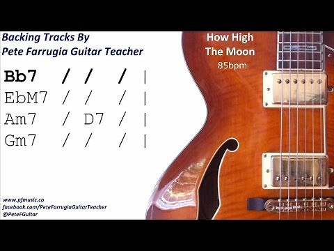 How High The Moon Backing Track