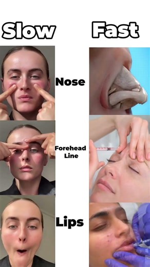 Fast vs Slow Face Fix 👀