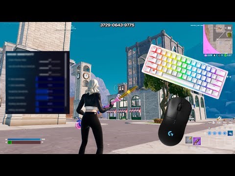 BEST Fortnite Settings + Keyboard & Mouse Sounds ASMR 240FPS 4K