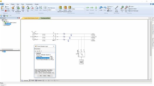 Simulation of Transient Analysis of a Power System during a fault using PSCAD So