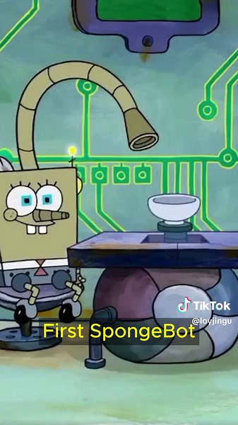 SpongeBob In A Robot Universe!!👀🤣 #spongebob #spongebobsquarepants