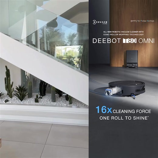 My vacuum just became my new best friend 🤝🖤 The DEEBOT T80 OMNI further enhances floor cleaning with advanced robotic intelligence ✨. Building on its exclusive OZMO ROLLER Instant Self-Washing Mopping Technology and the innovative ZeroTangle 3.0, it delivers reliable, tangle-free floor care—not only among the most effective but also the smartest, turning cleaning chores into a total breeze! 📹 From ins_@maddyburciaga | ECOVACS ROBOTICS