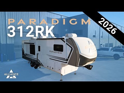 2026 Paradigm 312RK Fifth Wheel Tour: Massive Rear Kitchen | L-Shaped Sofa | 65" TV