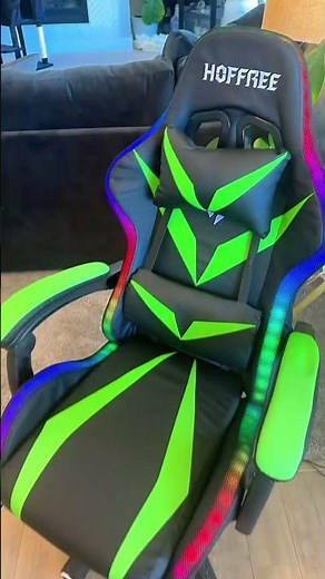 Gaming chair with footrest for ultimate relaxation #gamingchair #gamingsetup #gamers #pcgaming