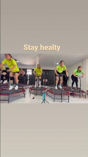 Power jump trampoline dance fitness