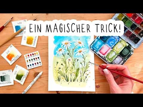 Aquarell malen - lerne diese einfache Technik!