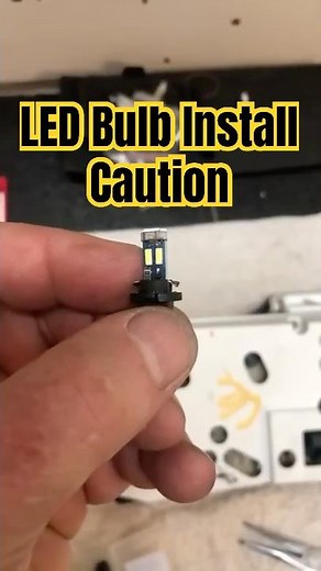 2 Cautions When Replacing LED Bulbs: How To Install LED Gauge Cluster Bulbs: #shorts