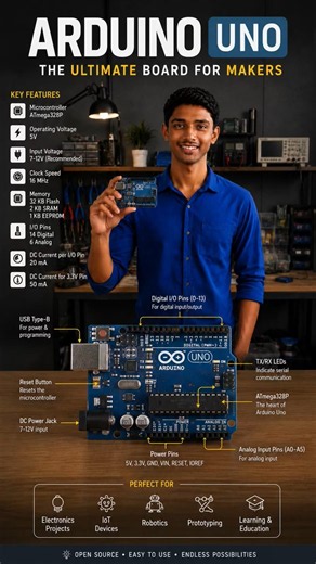 Full details in Arduino Uno board #experiment
