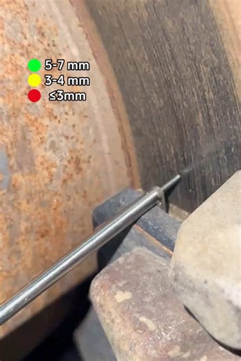 Easy Car Brake Pad Thickness Measurement Tool