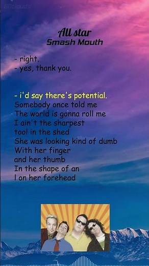 Smash Mouth - All Star (Lyrics) #shorts