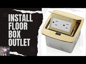 Replacing a Standard Floor Outlet with Pop Up Brass Receptacle #diy #how #howto