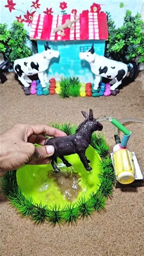 diy mini farm setup water motor use science project setup mini #shorts
