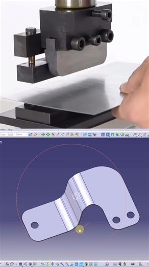 How to Make a Metal Sheet Bracket in CATIA V5 | CATIA Sheet Metal Design Tutorial ⚙️#cad