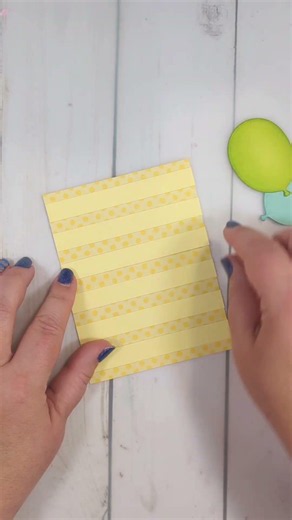 handmade birthday card with the Balloon Festoon bundle from Stampin' Up! #cardmaking #diy