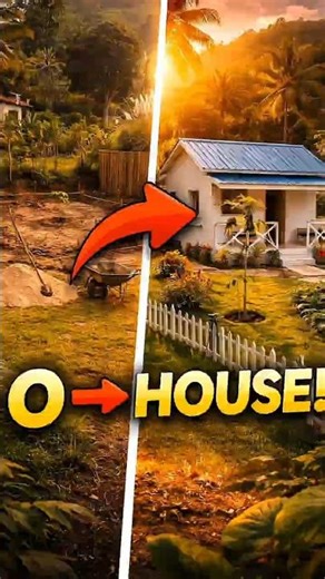 From Empty Land to Beautiful Tiny House 🏡 | Full Transformation Build (Satisfying)