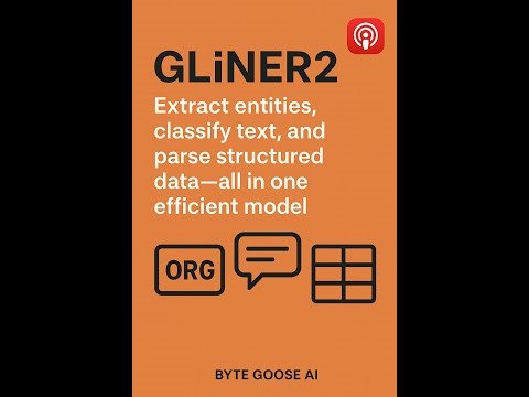 GLiNER2: Compact Generalist Entity Recognition via BiLM. Extract entities, classify - NLP GenAI