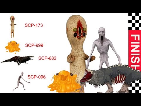 SCP-173 VS SCP-096 VS SCP-682 VS SCP-999 SPEED COMPARISON