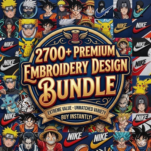 2700+ Anime Embroidery Designs Bundle, Premium Machine Embroidery Files, PES DST EXP Pef Formats, Pokemon, Floral, Holiday Patterns - Etsy