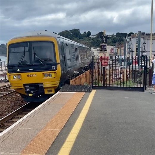 GWR 166213 Arrives Dawlish, On A Service To Exmouth